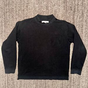 D. Gnak by Kang. D Designer Women's Long Sleeve Black Pocket T-Shirt Size Large